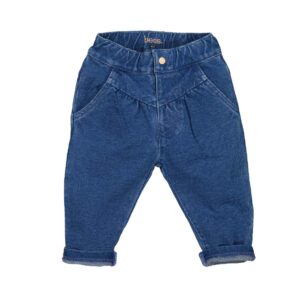 Pants pleated jog denim
