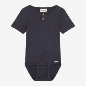 Bodysuit Short Sleeved rib